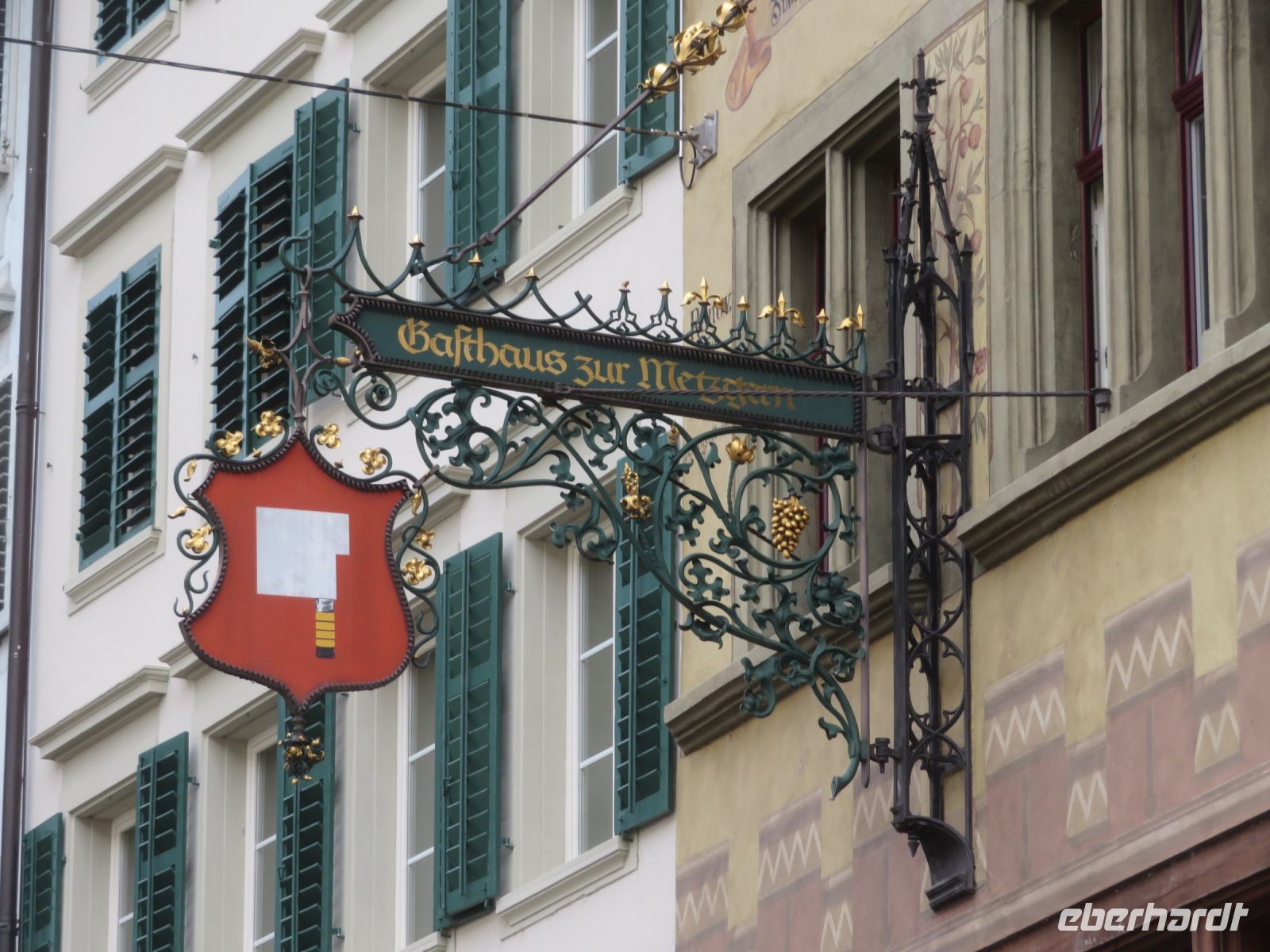 042 Luzern - Zunftschild eines Metzgers