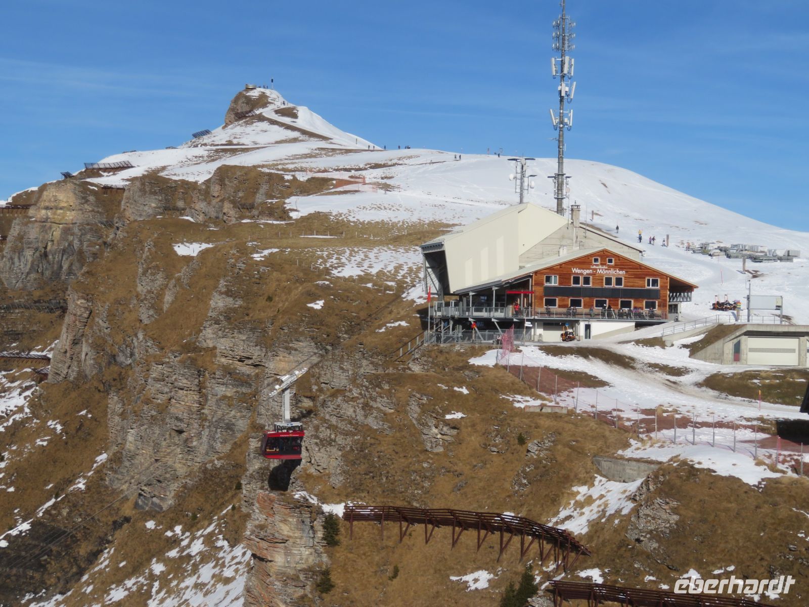 135 Männlichen - Seilbahnstation nach Wengen