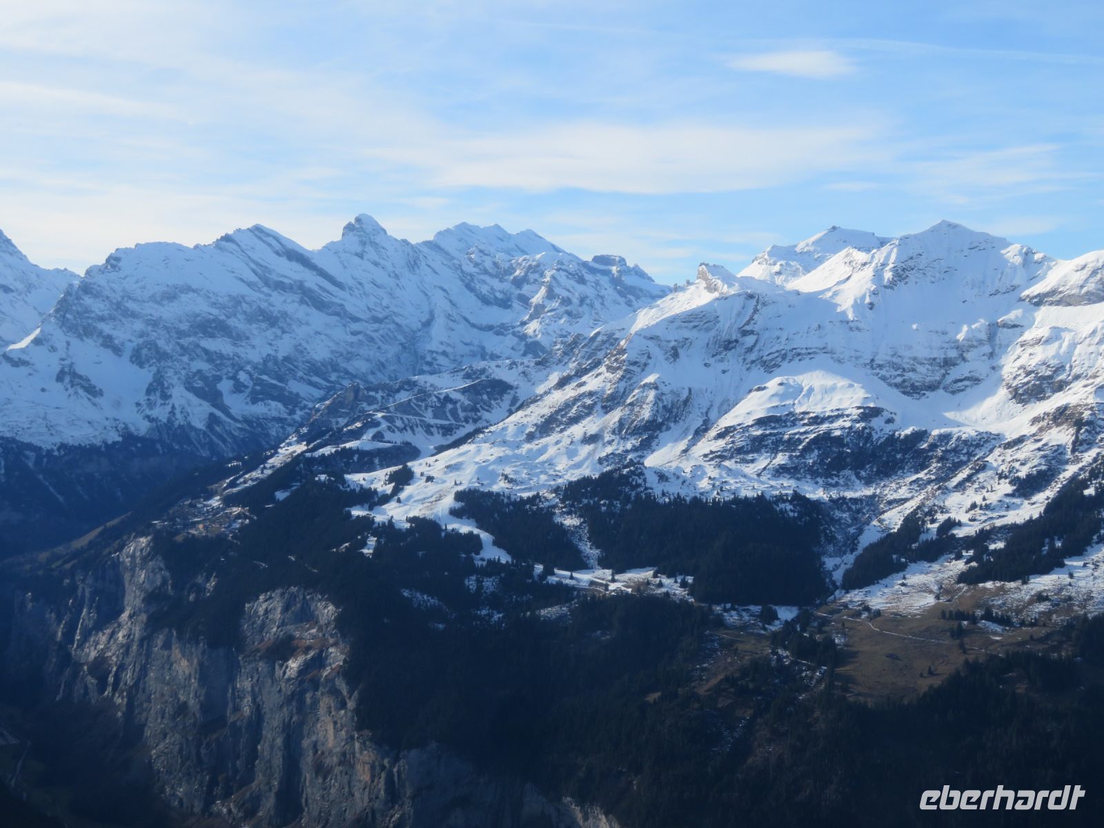 136 Männlichen - Blick in die Berge der Berner Alpen