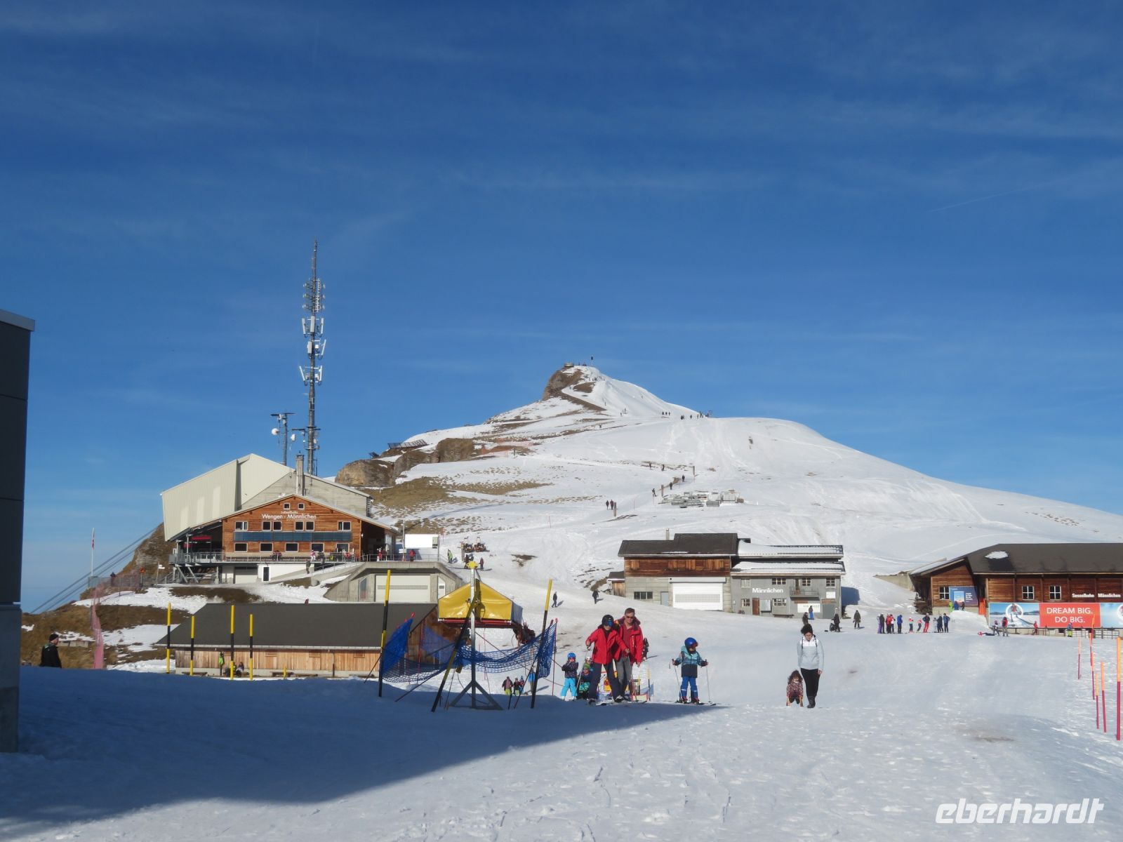 140 Auf dem Männlichen - Blick zum Gipfel