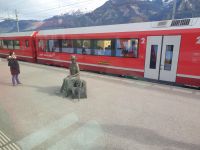 Am Bahnhof von Thusis