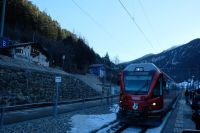 Heute geht es mit dem Bernina-Express nach Tirano