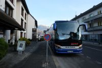 Unser Bus vor dem Hotel in Sarnen