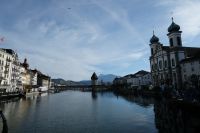 Blick zur Kapellbrücke