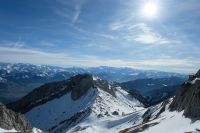 Blick vom Pilatus zum Berner Land