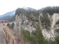 004 Fahrt mit dem Bernina-Express - Landwasserviadukt