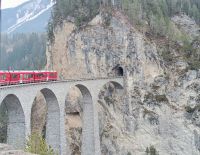 005 Fahrt mit dem Bernina-Express - Landwasserviadukt