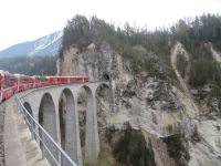 006 Fahrt mit dem Bernina-Express - Landwasserviadukt