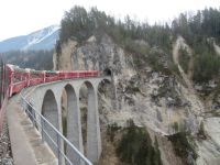 007 Fahrt mit dem Bernina-Express - Landwasserviadukt