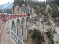 008 Fahrt mit dem Bernina-Express - Landwasserviadukt