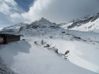 022 Fahrt mit dem Bernina-Express über den Berninapass und entlang des Lago di Bianco