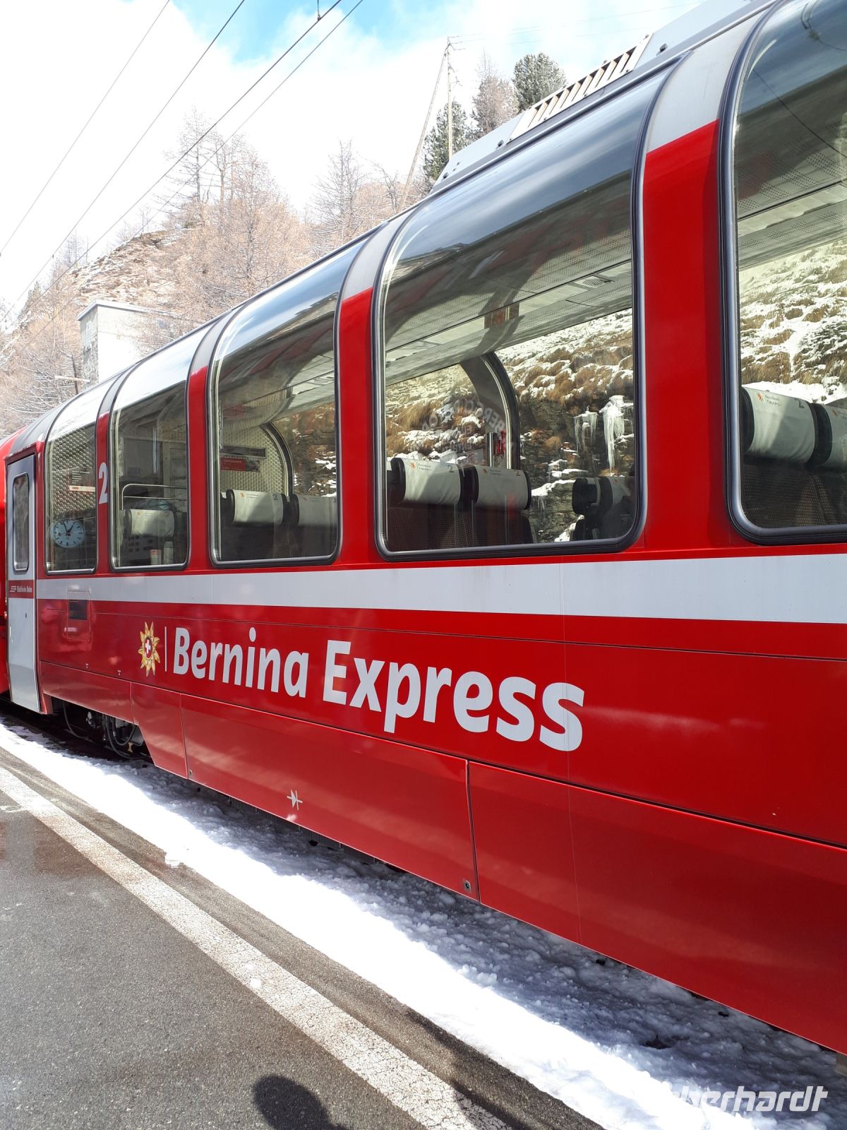 032.2 Fahrt mit dem Bernina-Express - Stopp Alp Grüm