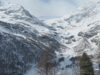 035 Fahrt mit dem Bernina-Express - Stopp Alp Grüm - Piz Palü und Palü-Gletscher