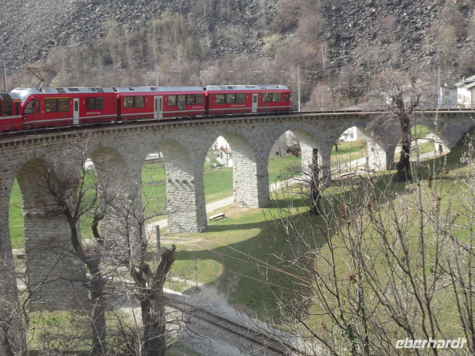 050.2 Fahrt mit dem Bernina-Express - Kreisviadukt Brusio