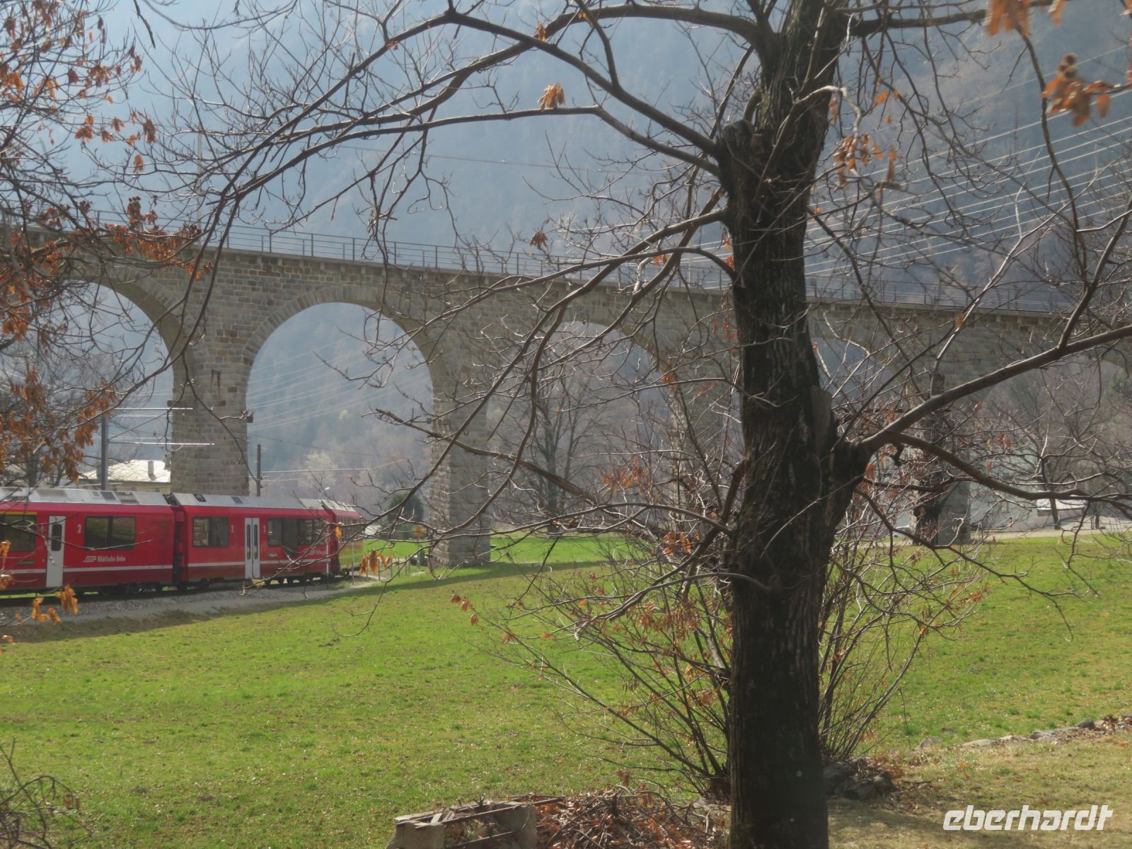 058 Fahrt mit dem Bernina-Express - Kreisviadukt Brusio