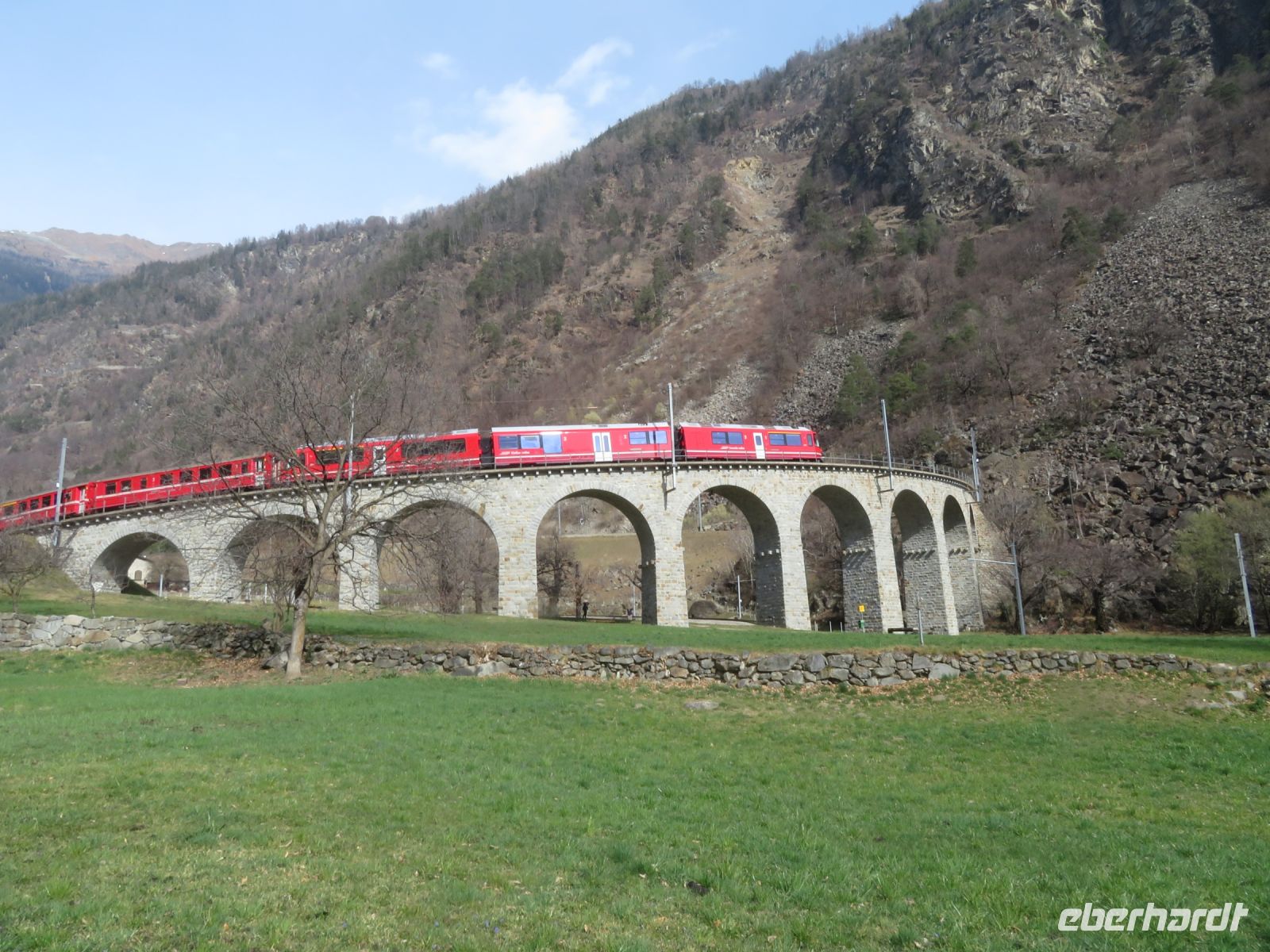 059 Rückfahrt von Tirano - Kreisviadukt Brusio