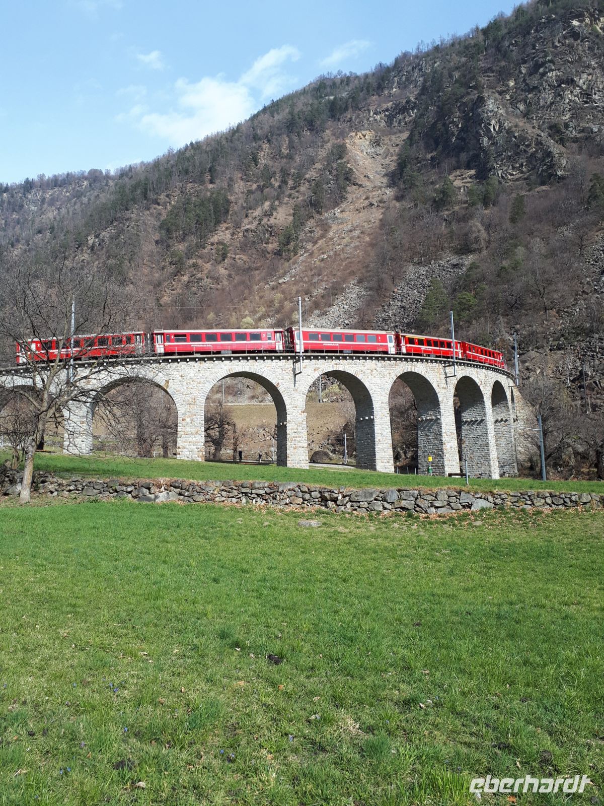 059.1 Rückfahrt von Tirano - Kreisviadukt Brusio