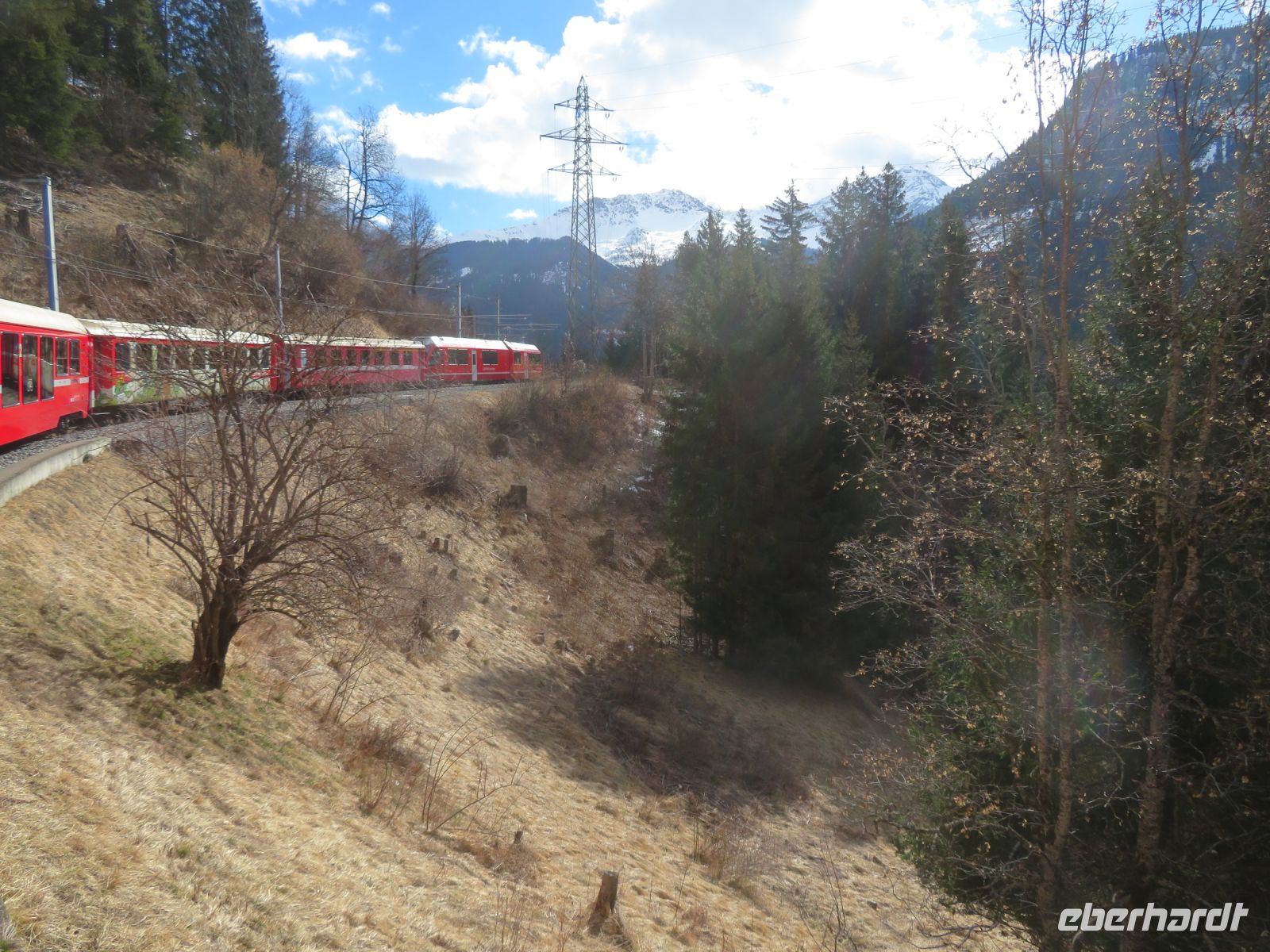106 Fahrt mit der Arosabahn von Chur nach Arosa