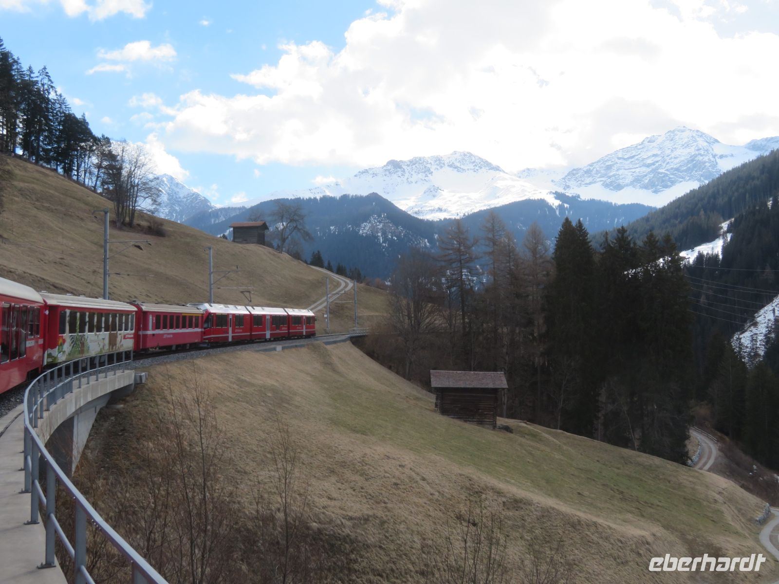 109 Fahrt mit der Arosabahn von Chur nach Arosa