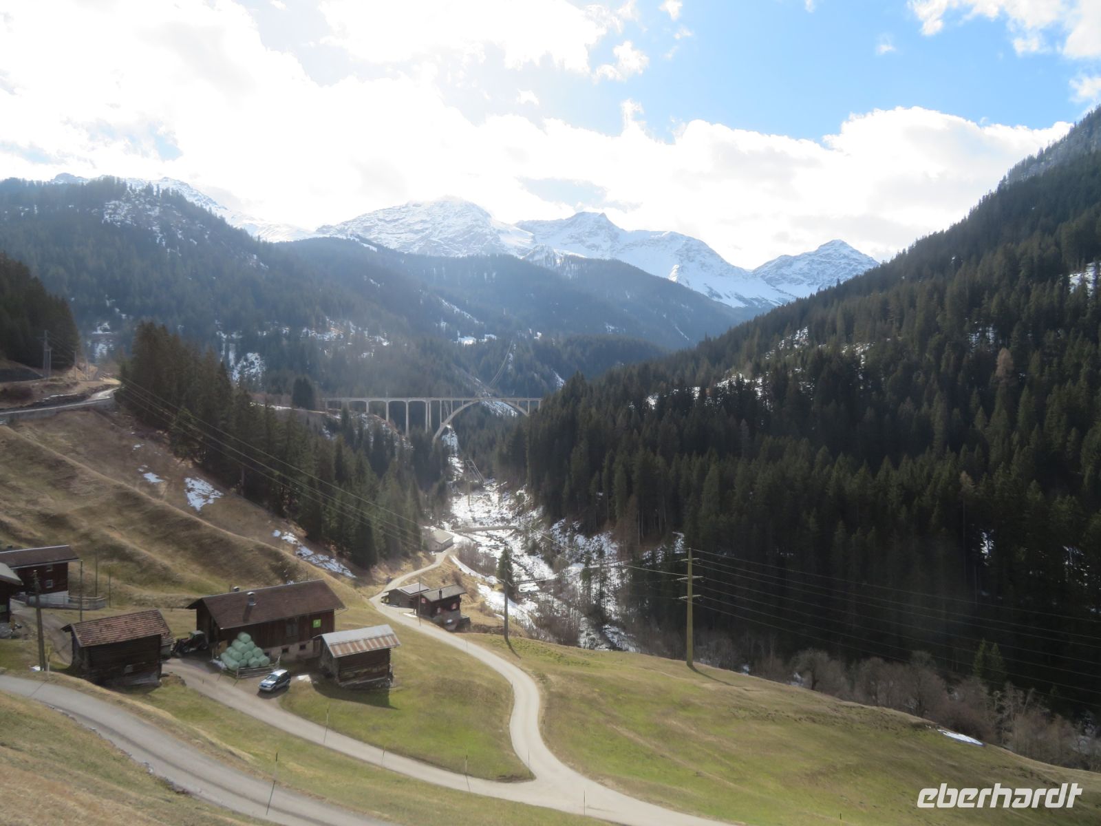 113 Fahrt mit der Arosabahn von Chur nach Arosa