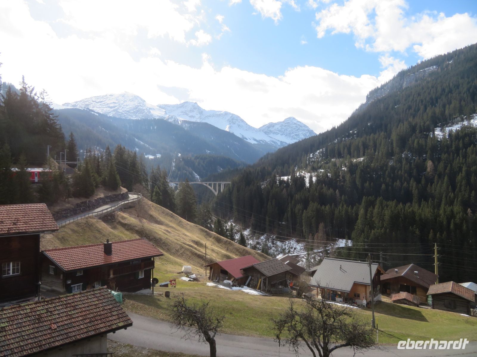 114 Fahrt mit der Arosabahn von Chur nach Arosa