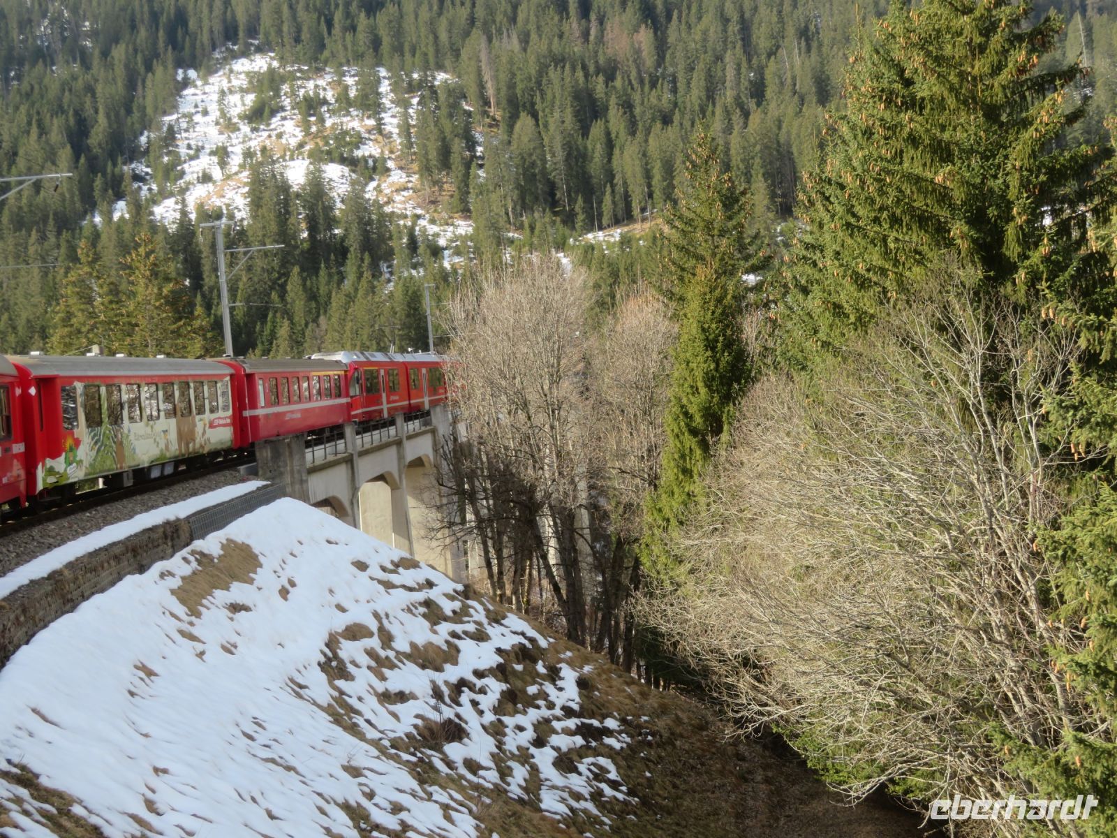 118 Fahrt mit der Arosabahn von Chur nach Arosa 