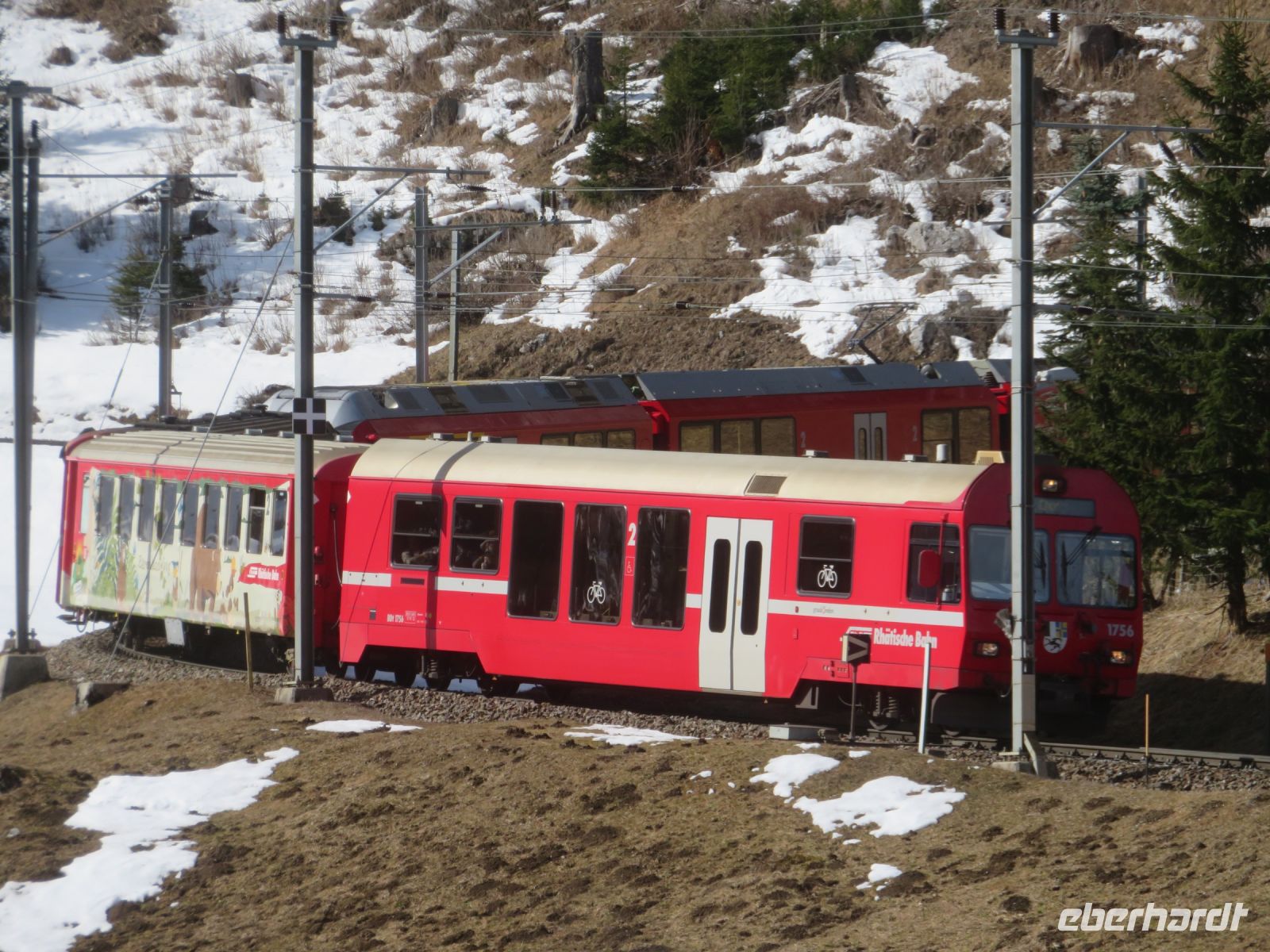 122 Fahrt mit der Arosabahn von Chur nach Arosa 