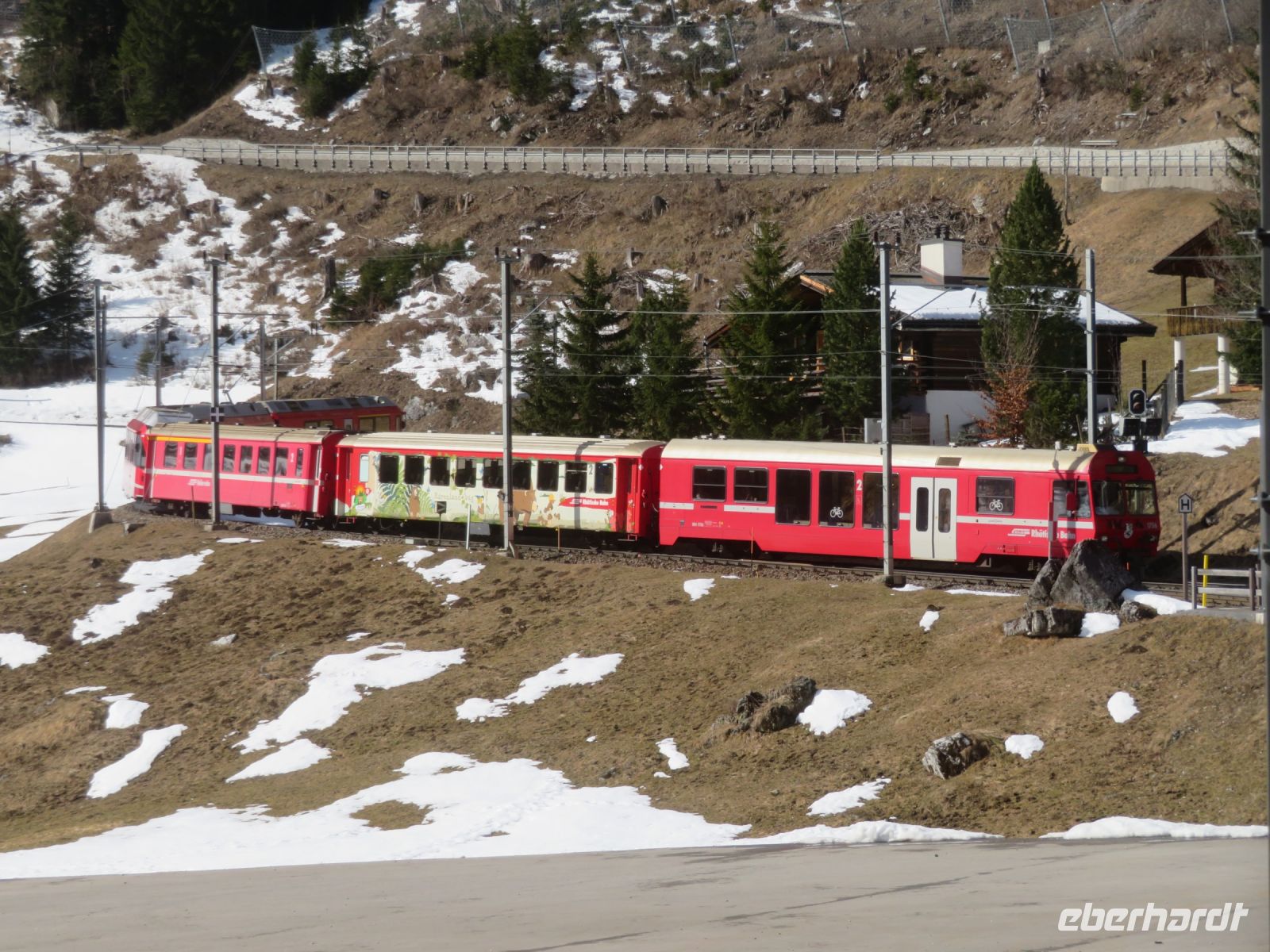123 Fahrt mit der Arosabahn von Chur nach Arosa 
