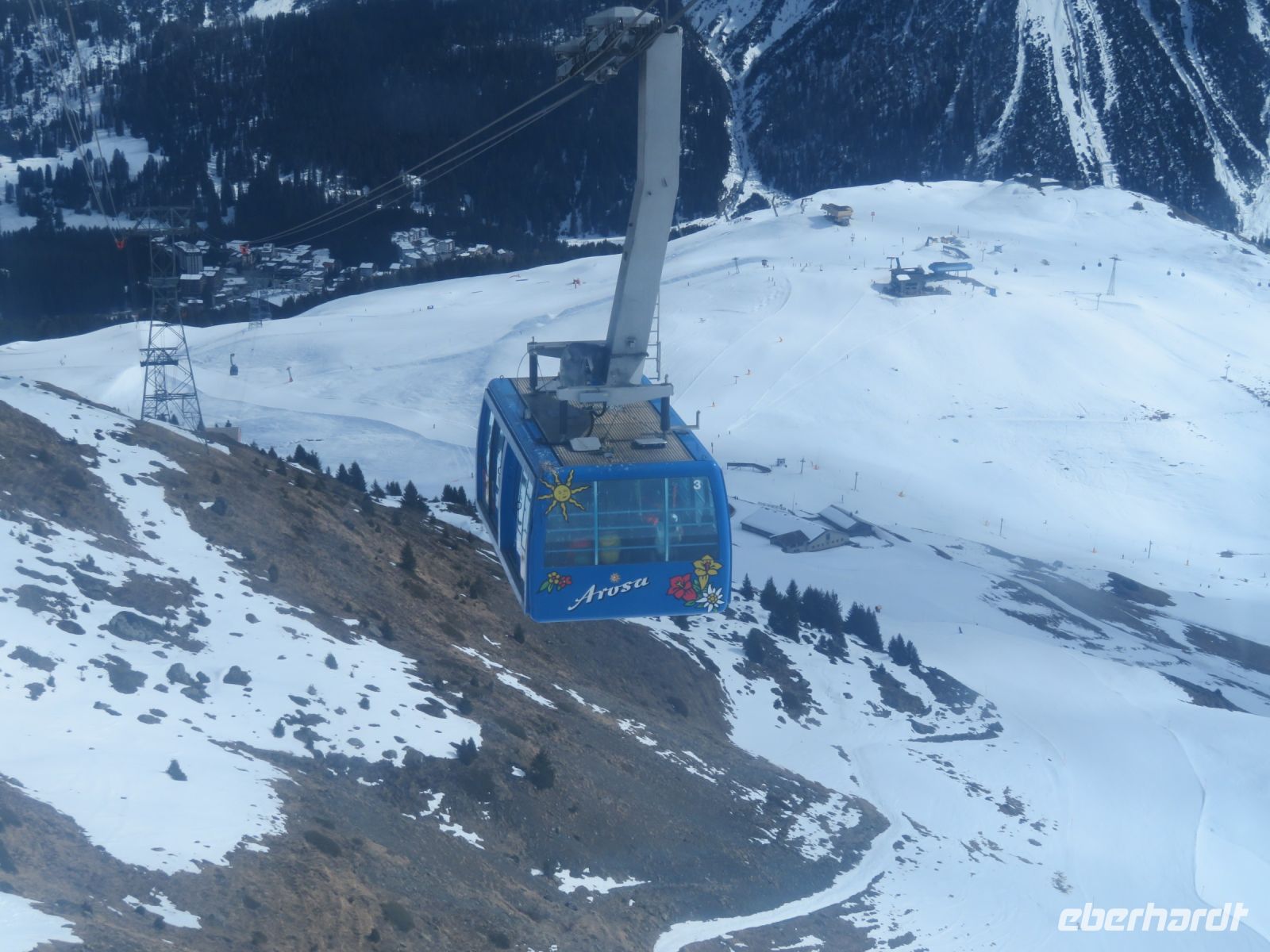 136 Arosa -Kabinenbahn auf das Weisshorn