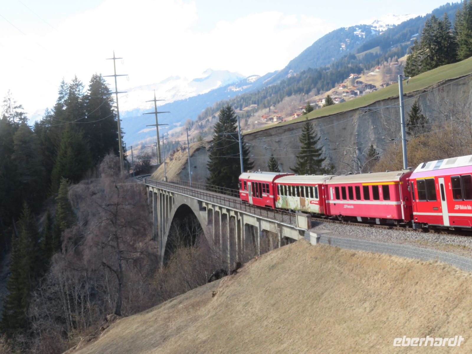 163 Rückfahrt mit der  Arosabahn nach Chur