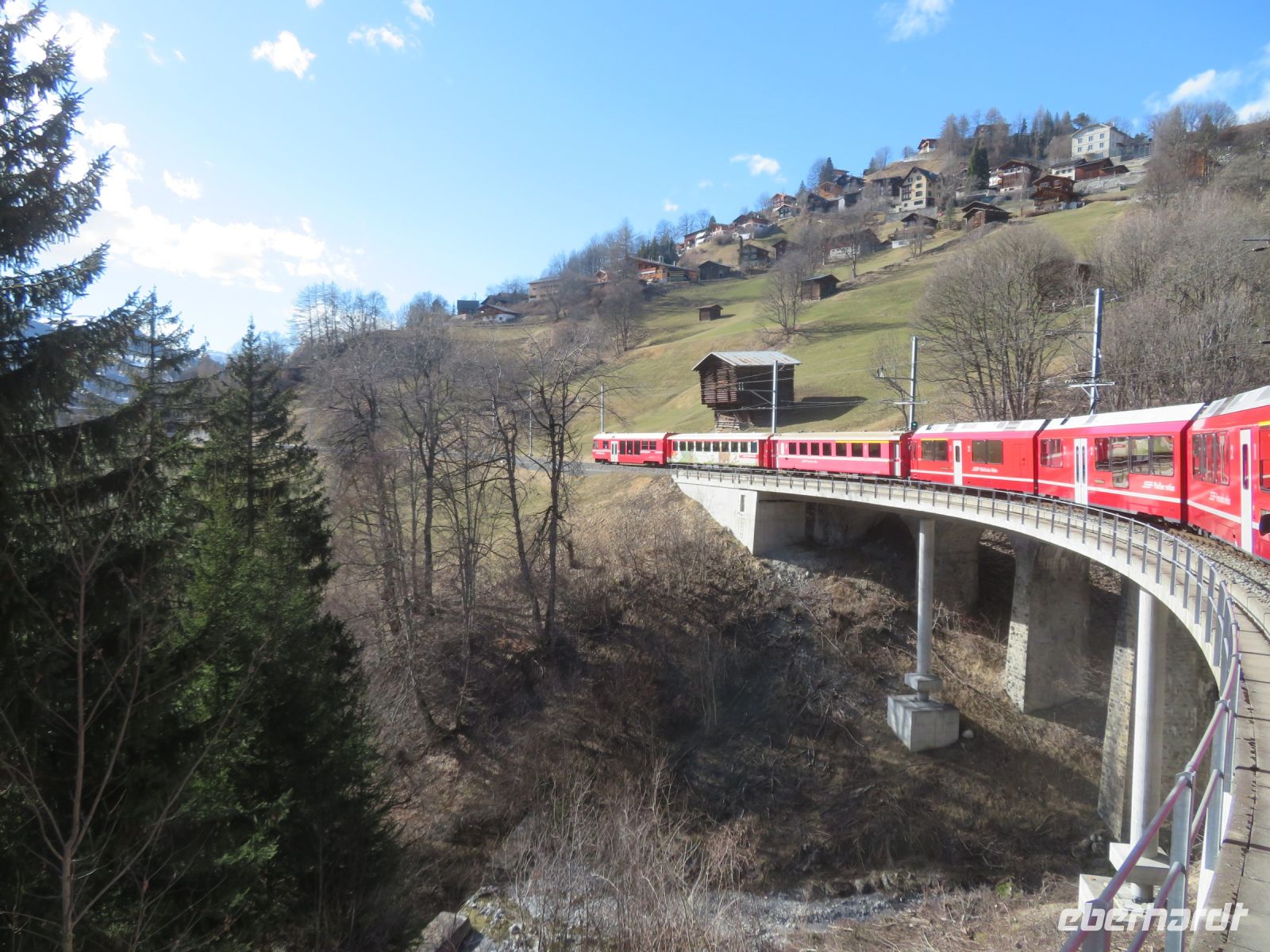165 Rückfahrt mit der  Arosabahn nach Chur