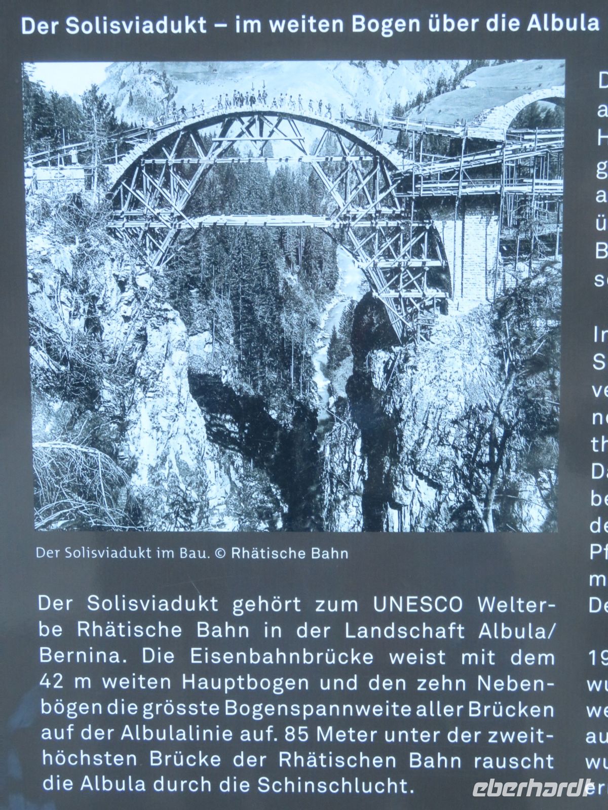 173 Rückfahrt nach Chur Tiefencastel - Stopp am Solis-Viadukt