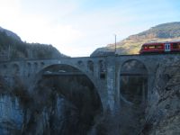 185 Rückfahrt nach Chur Tiefencastel - Stopp am Solis-Viadukt