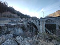 185.4 Rückfahrt nach Chur Tiefencastel - Stopp am Solis-Viadukt