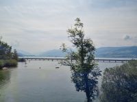Fahrt mit dem Voralpen-Express... - Seedamm über den Zürichsee