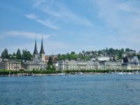 Luzern - Blick zur Hofkirche Hofkirche St. Leodegar