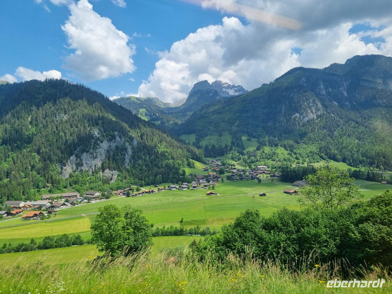Fahrt mit dem GoldenPass Panoramic von Zweisimmen nach Montreux...