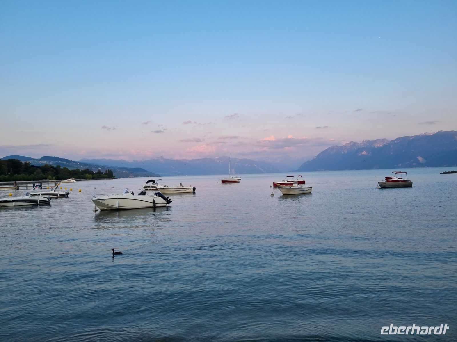 Lausanne - Abendstimmung am Genfer See