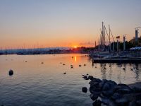 Lausanne - Sonnenuntergang am Genfer See