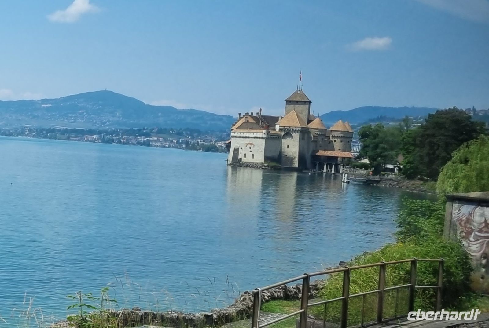 Zugfahrt von Lausanne nach Visp - Schloss Chillon