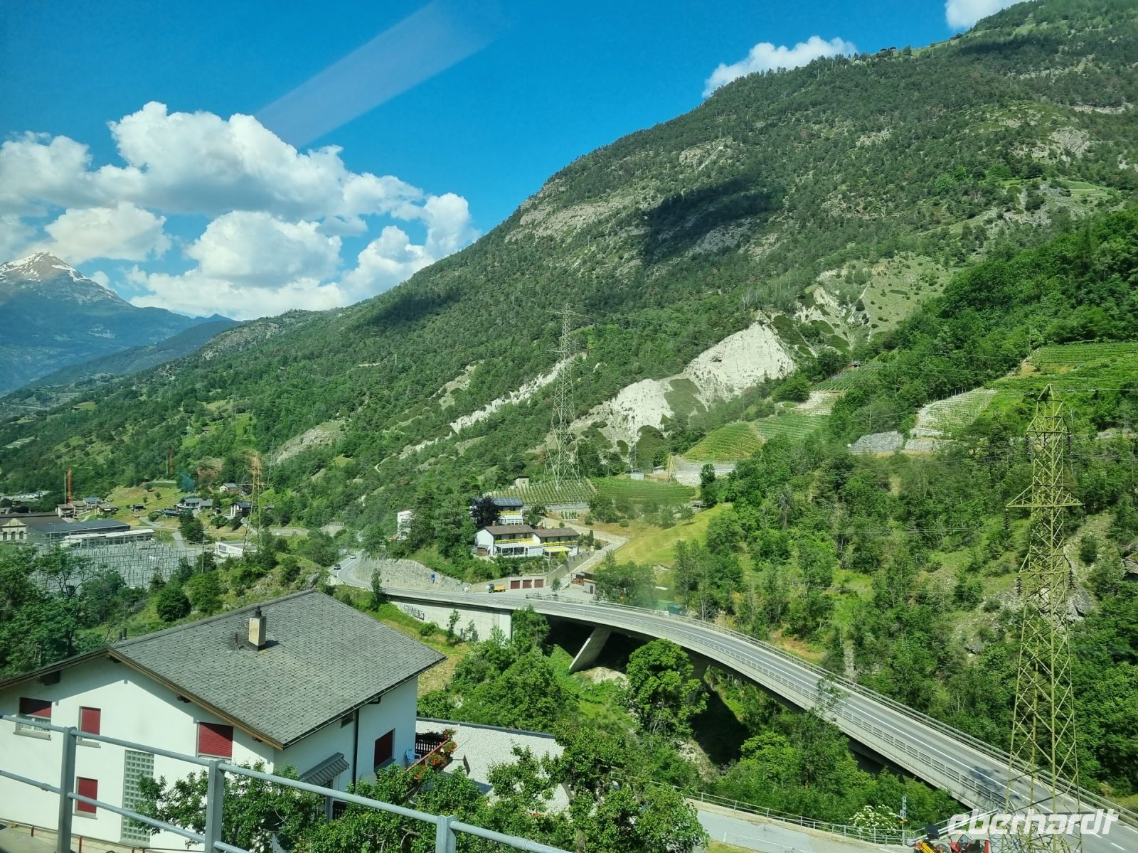 Zugfahrt von Visp nach Zermatt - Mattertal 