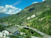 Zugfahrt von Visp nach Zermatt - Mattertal 