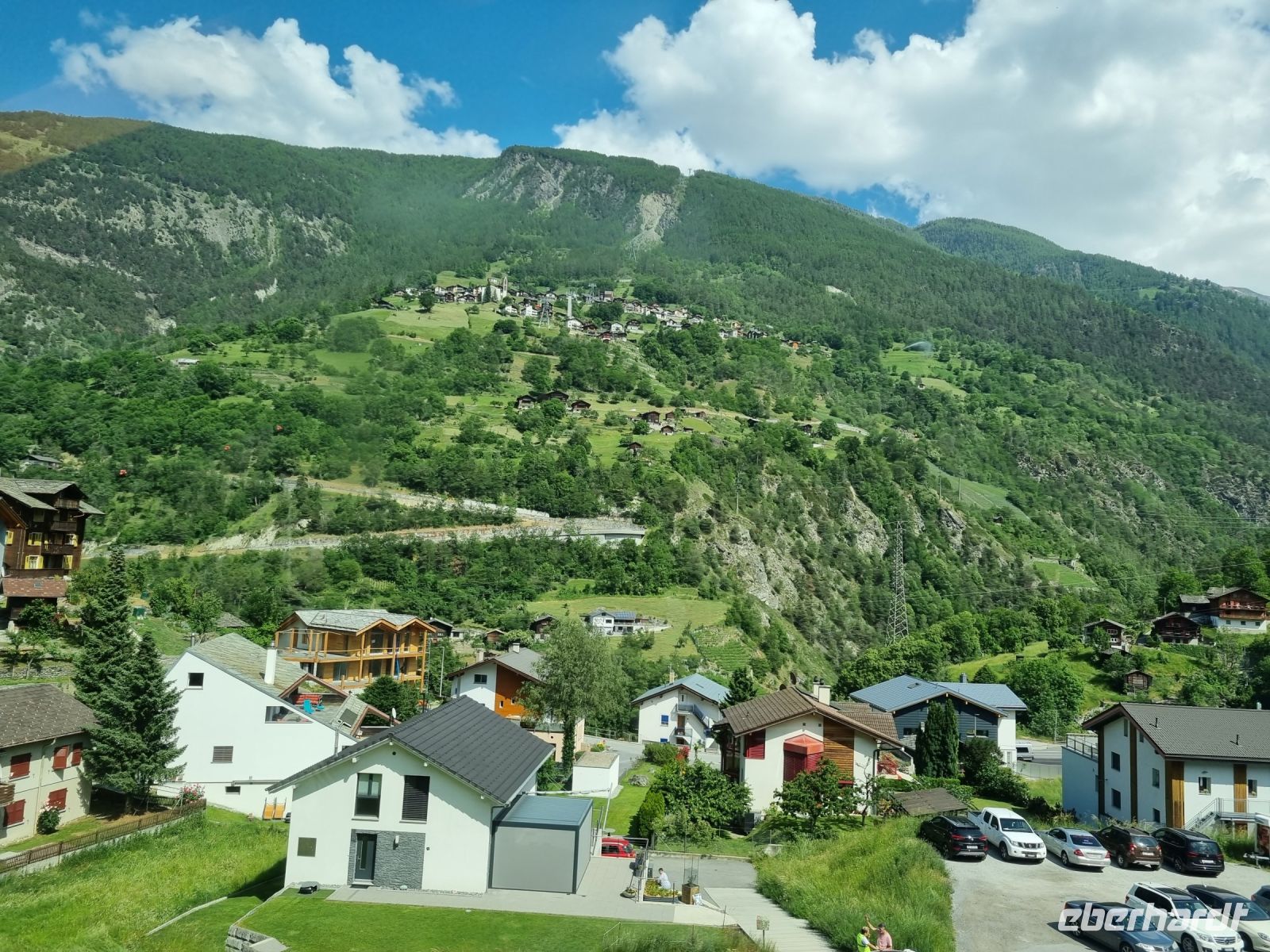 Zugfahrt von Visp nach Zermatt - Mattertal 