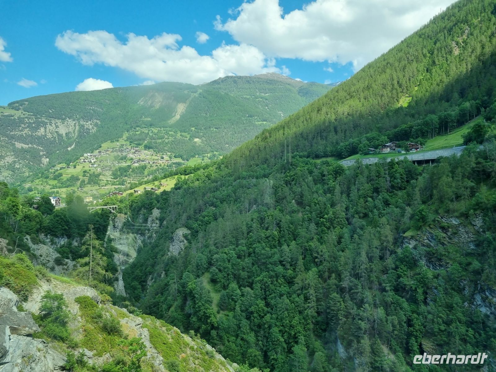 Zugfahrt von Visp nach Zermatt - Mattertal 