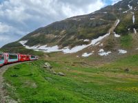 Fahrt mit dem Glacier-Express - von Andermatt hinauf zum Oberalppass...