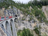 Fahrt mit dem Glacier-Express - Landwasserviadukt 