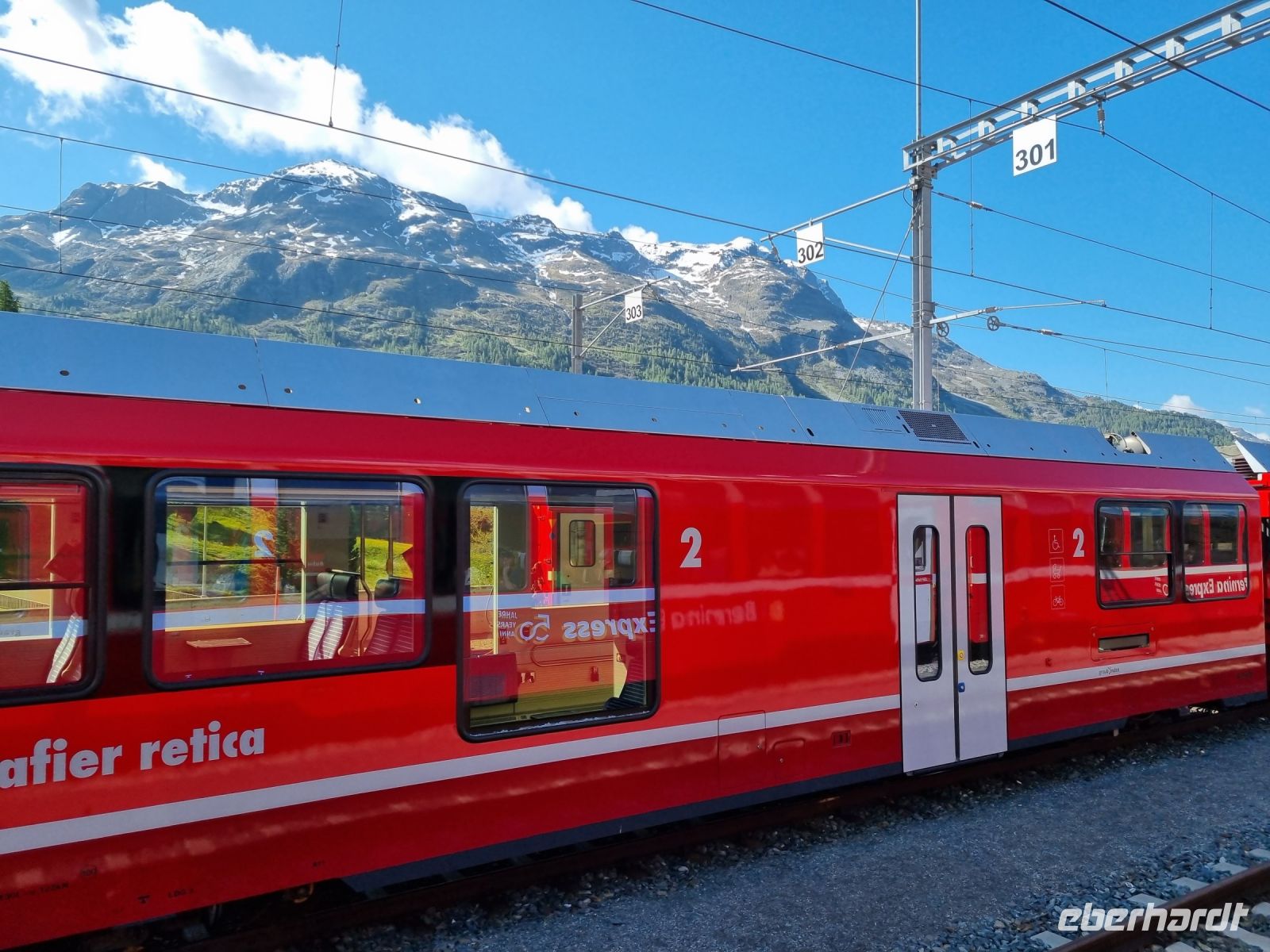 Bahnhof St. Moritz - Start mit dem Bernina-Express 