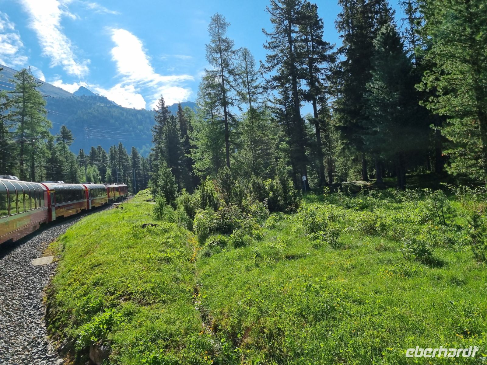 Fahrt mit dem Bernina-Express...