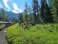 Fahrt mit dem Bernina-Express...