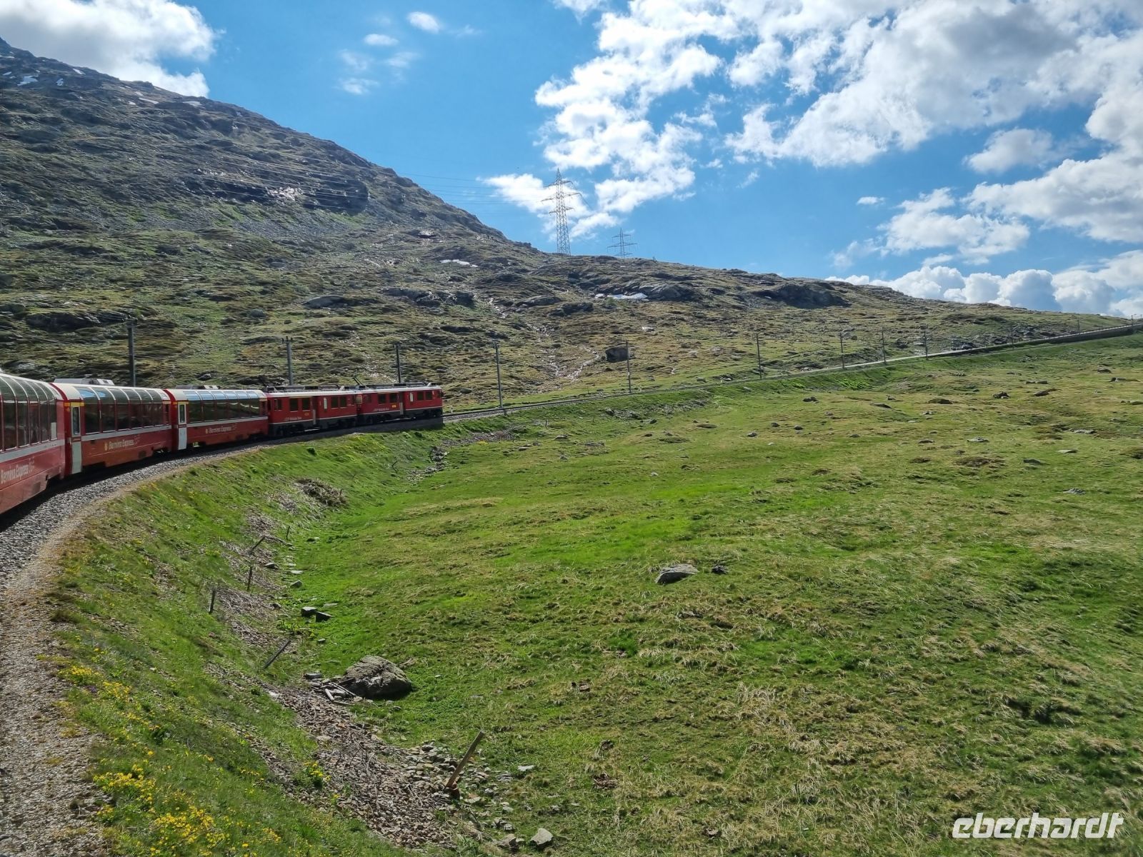 Fahrt mit dem Bernina-Express...